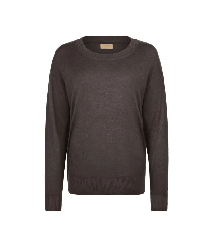 Girocollo con spacchi in Cashmere Ultrafine