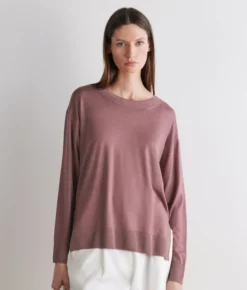 Girocollo con spacchi in Cashmere Ultrafine