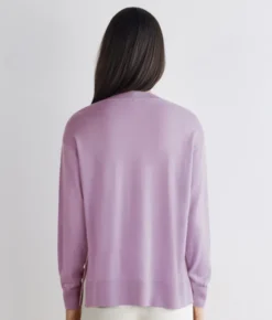 Girocollo con spacchi in Cashmere Ultrafine