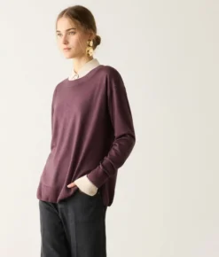 Girocollo con spacchi in Cashmere Ultrafine
