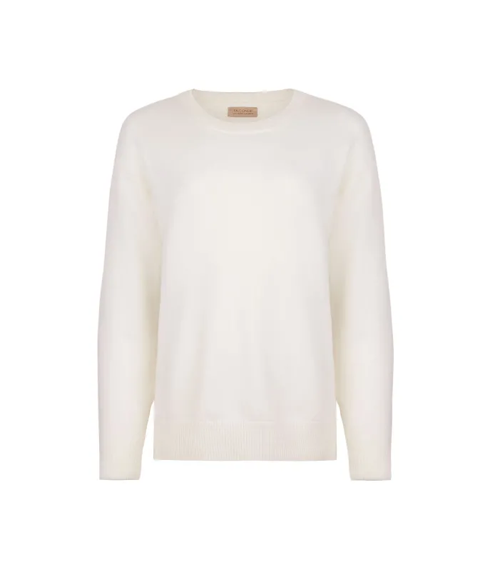 Girocollo con spacchi in Cashmere Ultrasoft