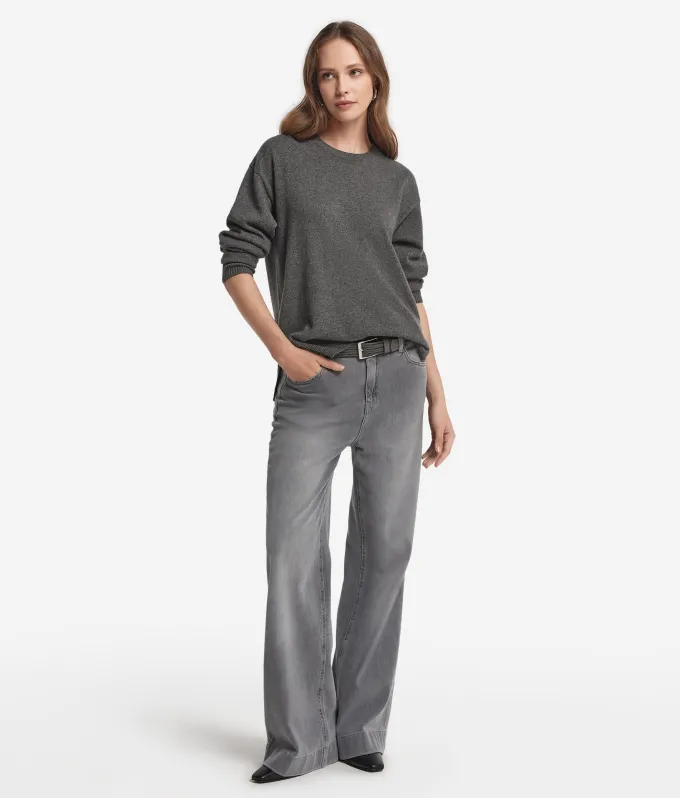 Girocollo con spacchi in Cashmere Ultrasoft