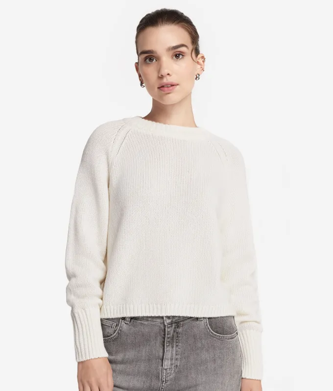 Girocollo in cashmere tricot