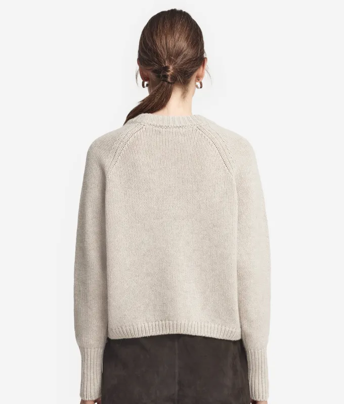 Girocollo in cashmere tricot