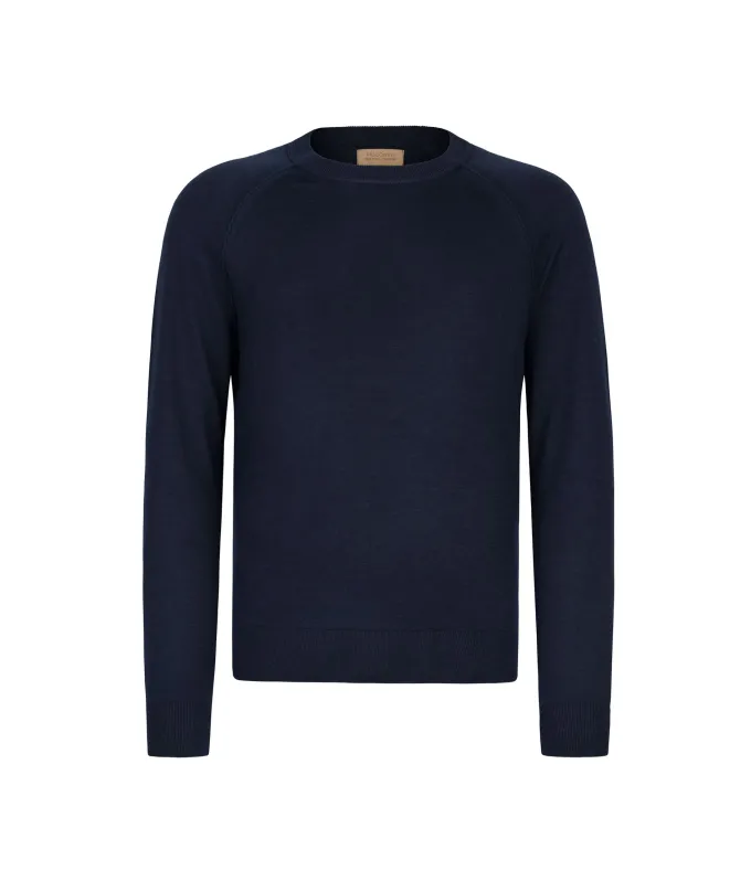 Girocollo manica raglan in Cashmere Ultrafine