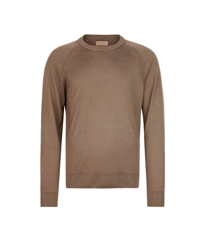 Girocollo manica raglan in Cashmere Ultrafine
