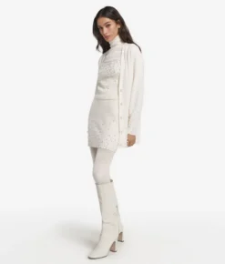 Gonna con perle in Cashmere Ultrasoft
