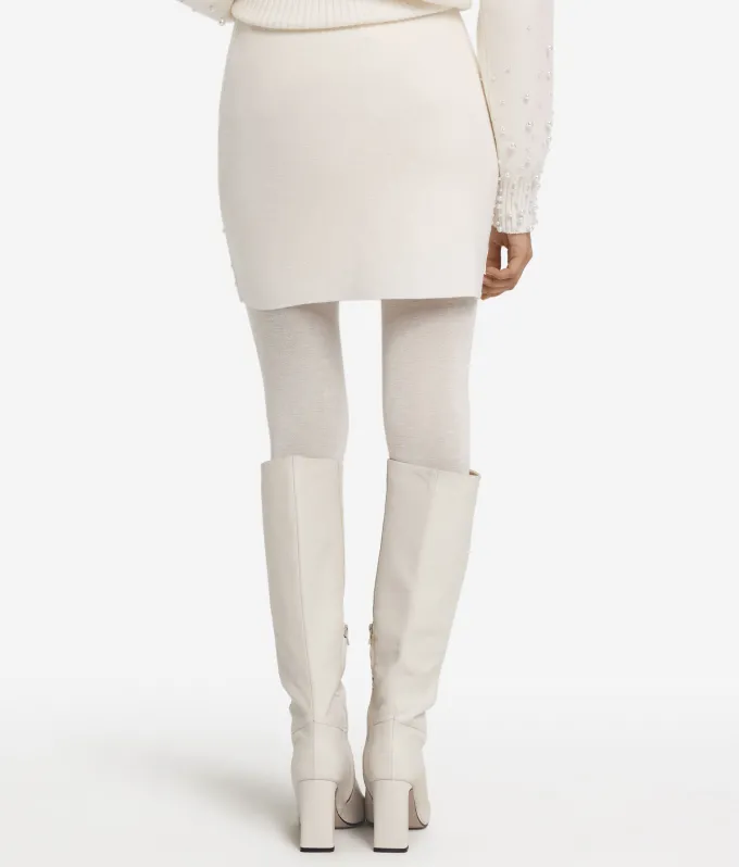 Gonna con perle in Cashmere Ultrasoft