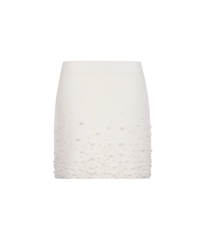 Gonna con perle in Cashmere Ultrasoft