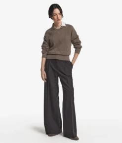 Maglia con colletto in Cashmere Ultrasoft