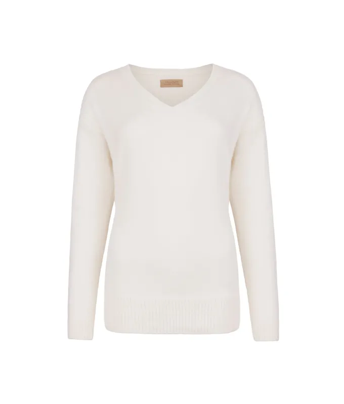 Maglia con dettaglio trecce in Cashmere Ultrasoft