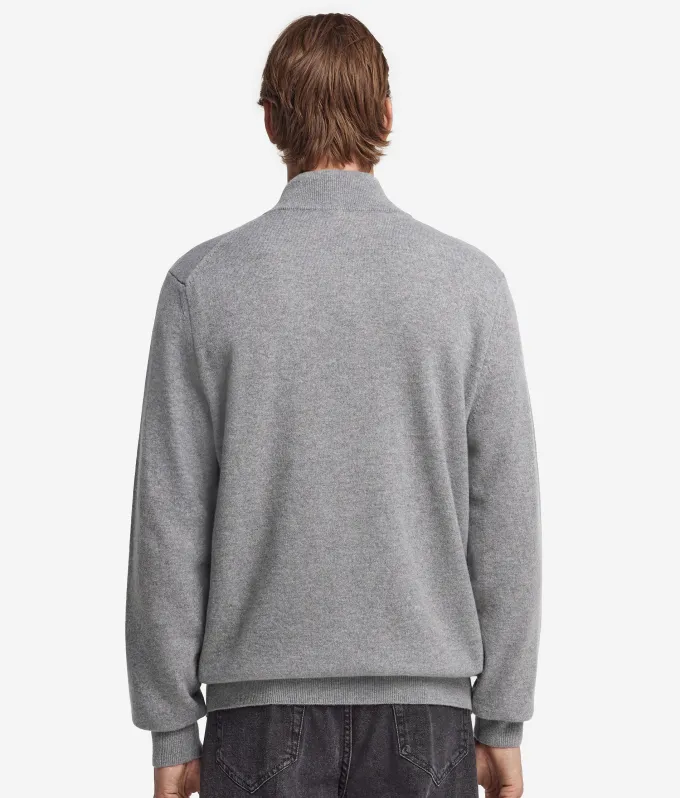 Maglia con mezza zip in Cashmere Ultrasoft