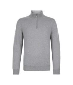 Maglia con mezza zip in Cashmere Ultrasoft
