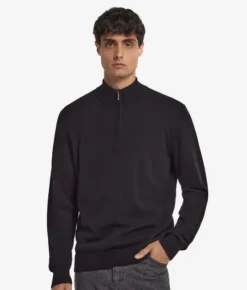 Maglia con mezza zip in Cashmere Ultrasoft