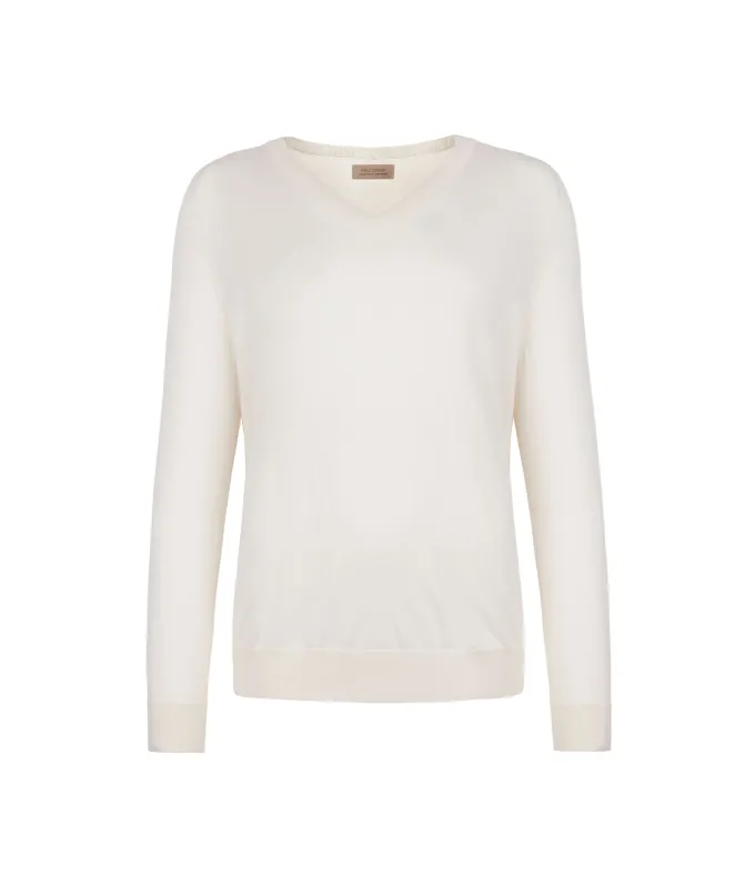 Maglia con scollo a V in Cashmere Ultrafine