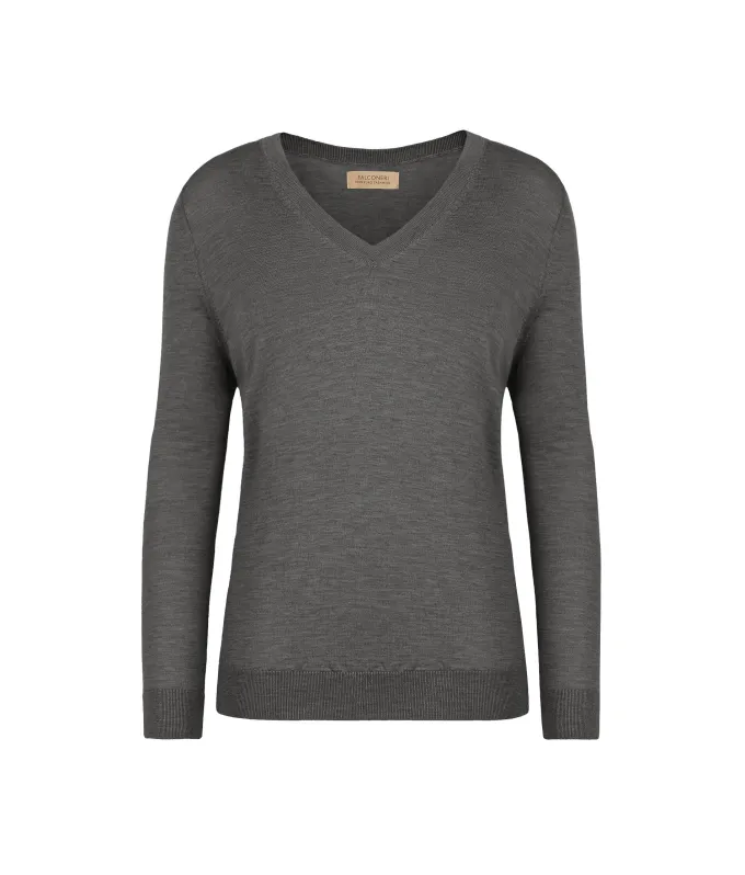 Maglia con scollo a V in Cashmere Ultrafine