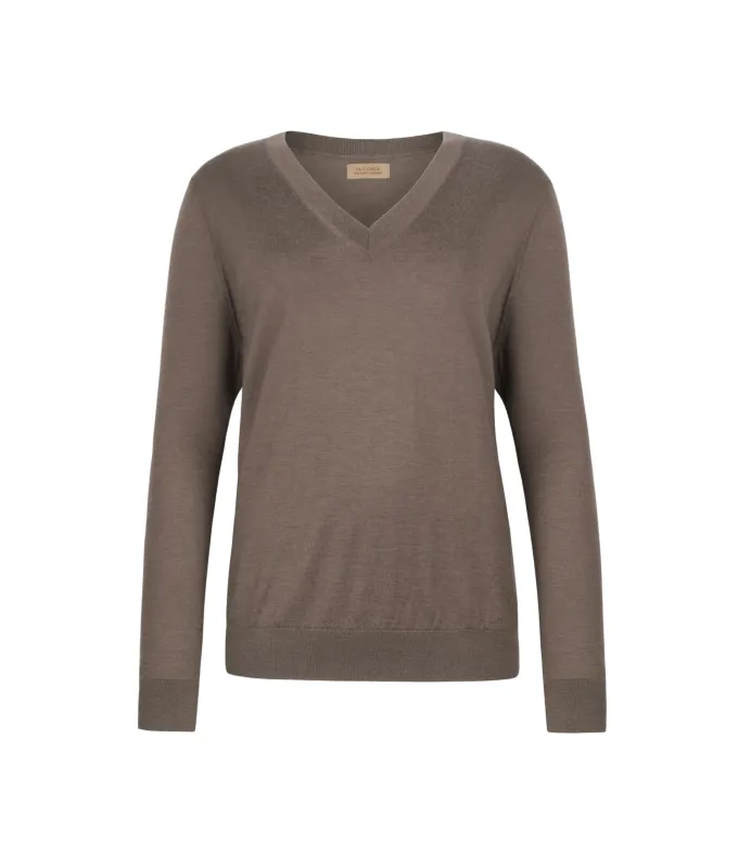 Maglia con scollo a V in Cashmere Ultrafine