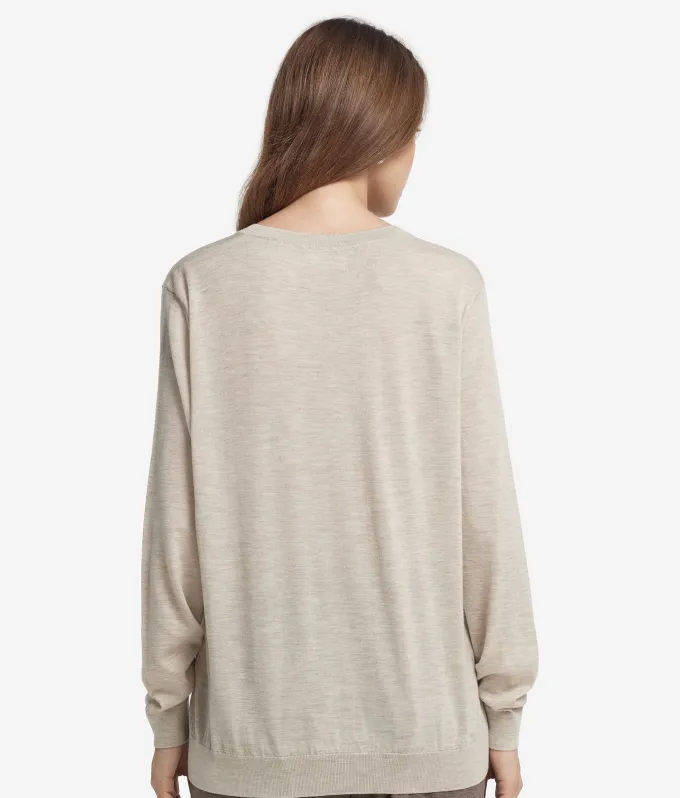 Maglia con scollo a V in Cashmere Ultrafine