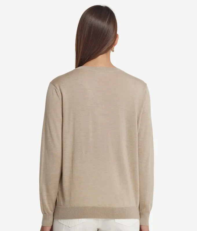 Maglia con scollo a V in Cashmere Ultrafine