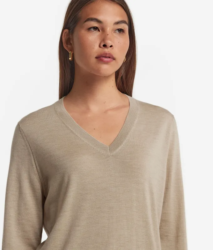 Maglia con scollo a V in Cashmere Ultrafine