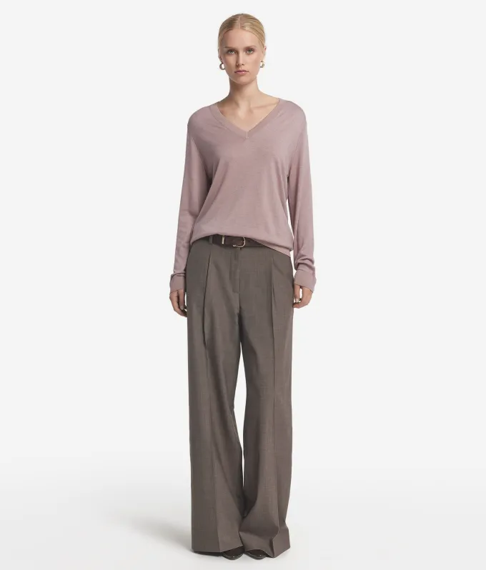 Maglia con scollo a V in Cashmere Ultrafine