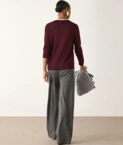 Maglia con scollo a V in Cashmere Ultrafine
