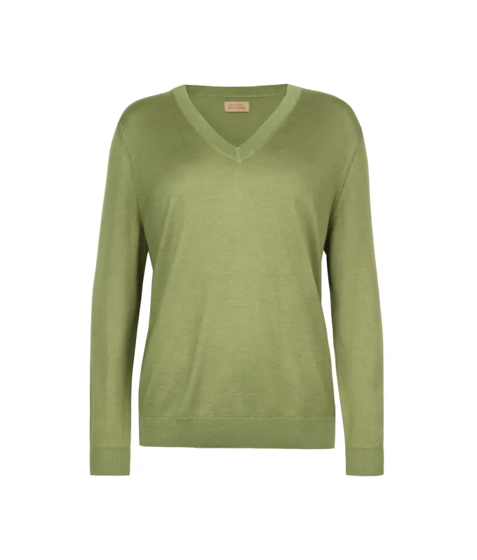 Maglia con scollo a V in Cashmere Ultrafine
