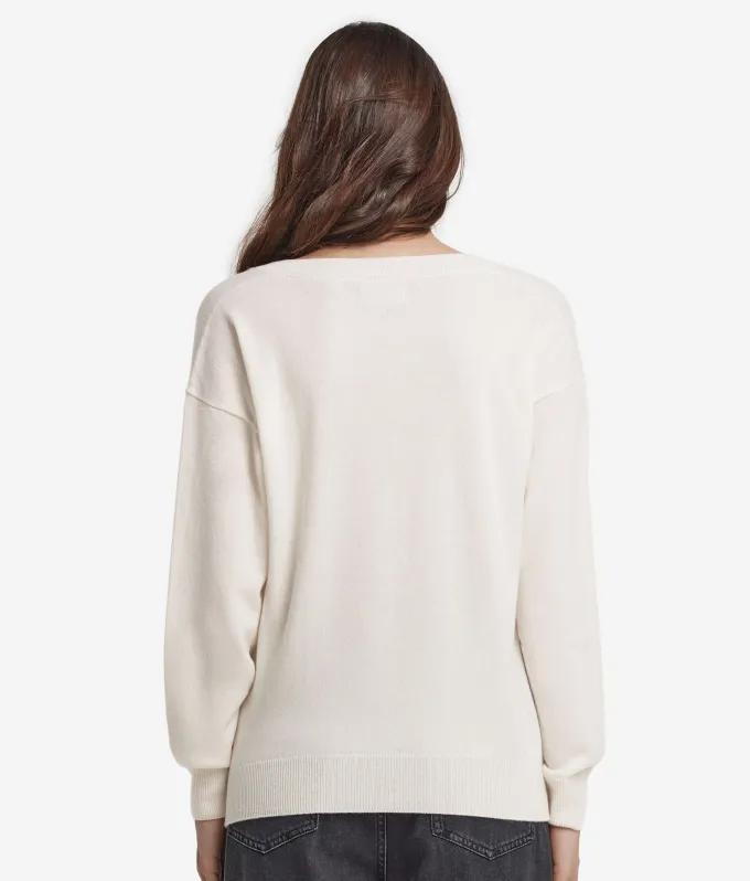 Maglia con scollo a V in Cashmere Ultrasoft