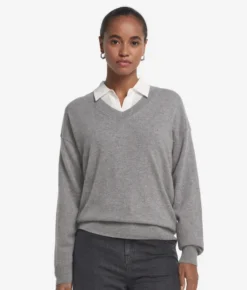 Maglia con scollo a V in Cashmere Ultrasoft