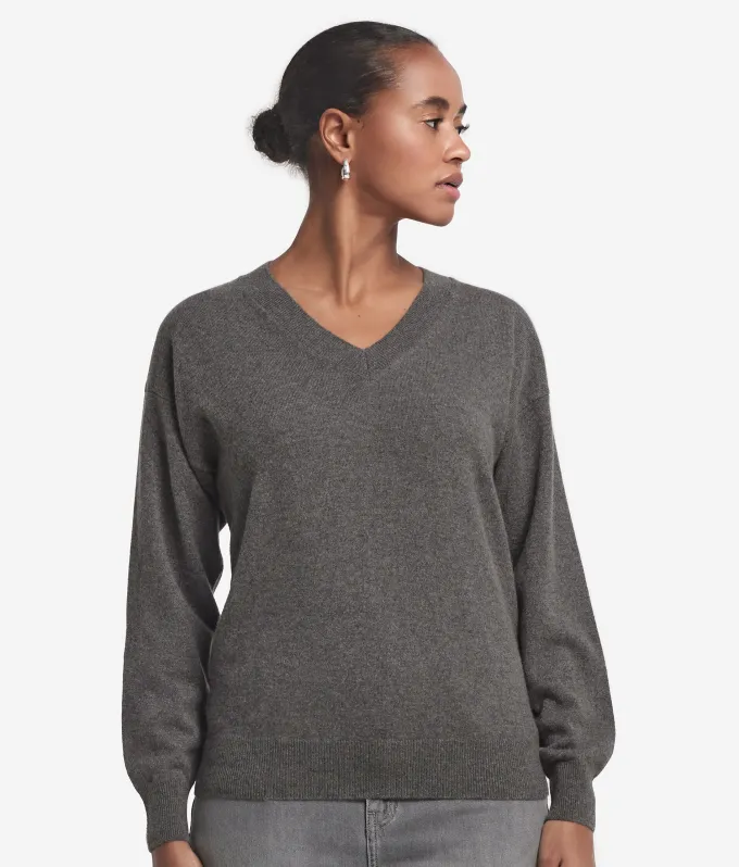Maglia con scollo a V in Cashmere Ultrasoft