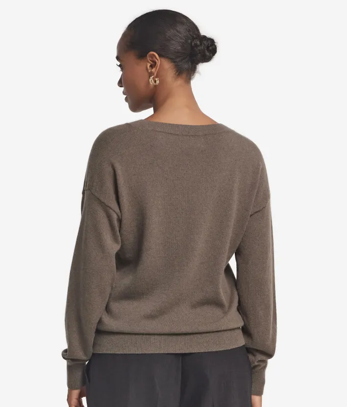 Maglia con scollo a V in Cashmere Ultrasoft