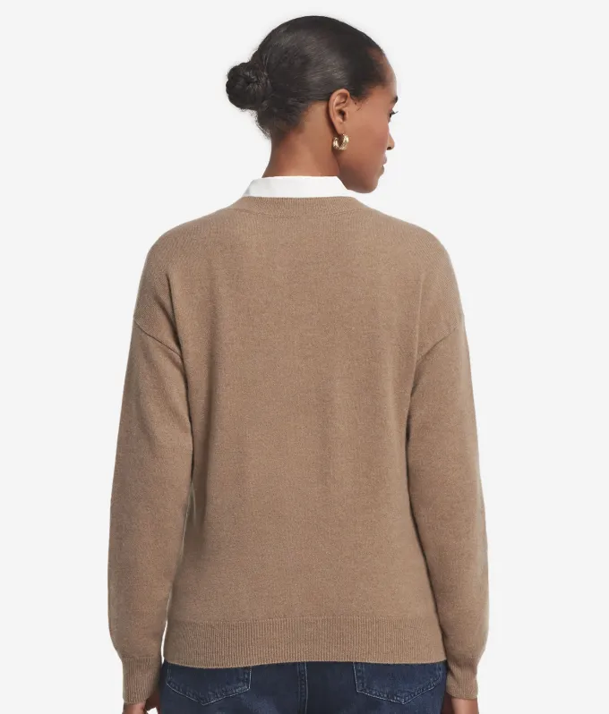 Maglia con scollo a V in Cashmere Ultrasoft