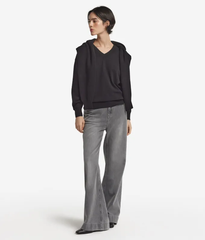Maglia con scollo a V in Cashmere Ultrasoft