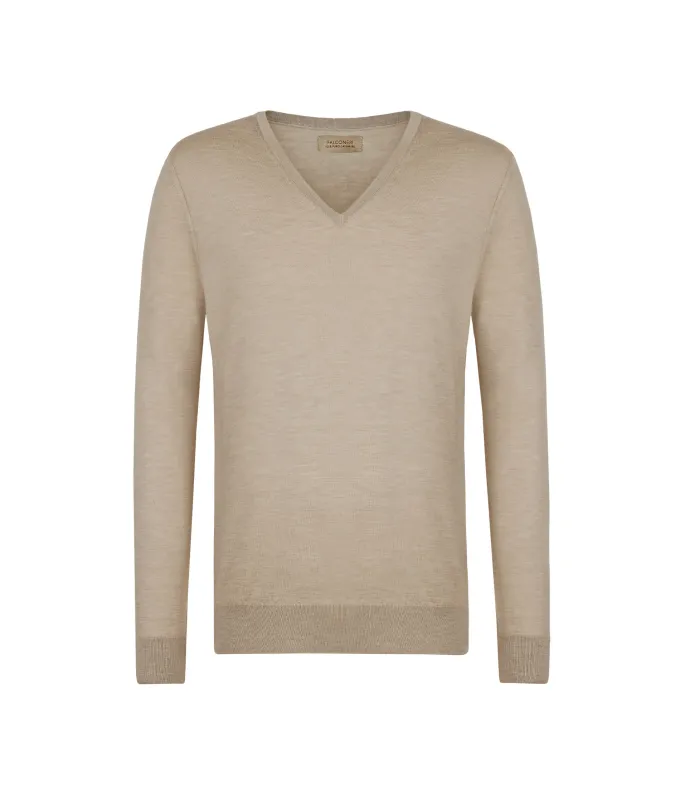 Maglia con scollo V in Cashmere Ultrafine