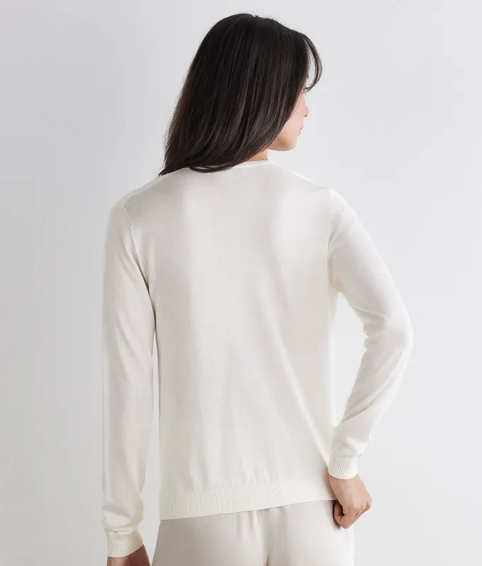 Maglia drappeggio in Cashmere Silkfine