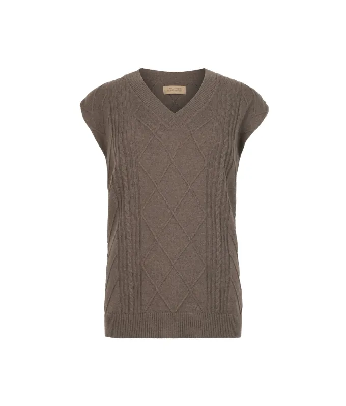 Maxi gilet con scollo a V in Cashmere Ultrasoft