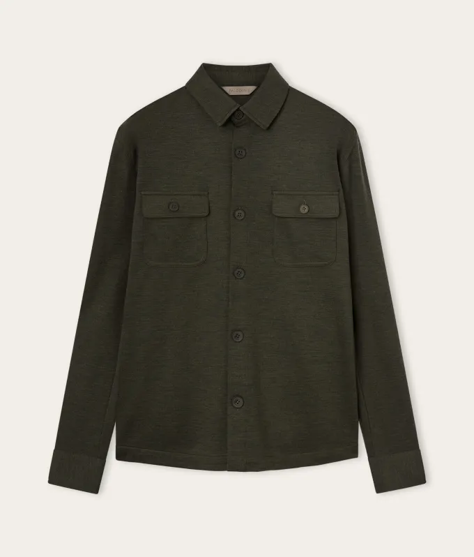 Overshirt in lana