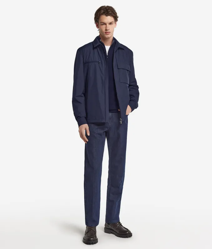 Overshirt tecnico con zip