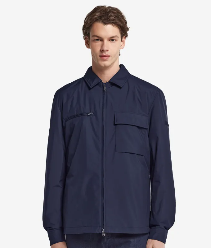 Overshirt tecnico con zip