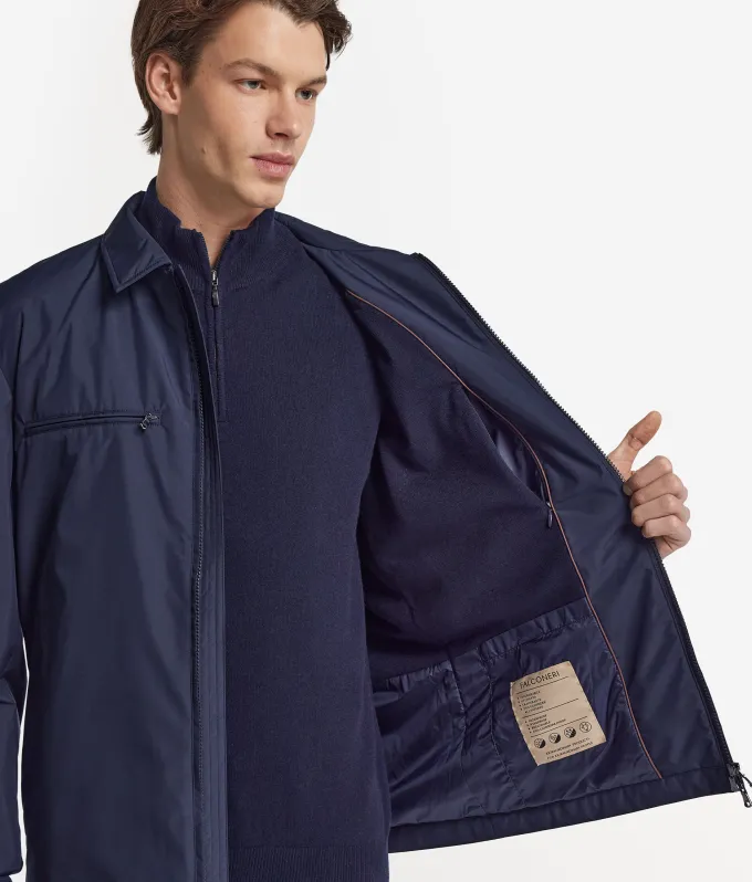 Overshirt tecnico con zip