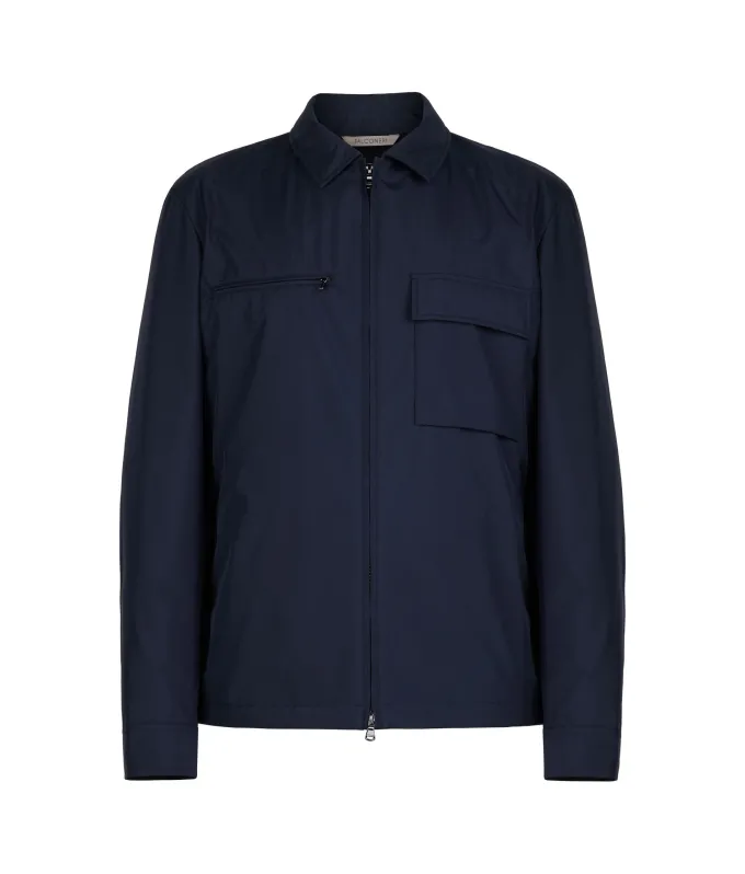 Overshirt tecnico con zip