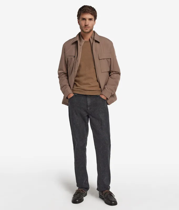 Overshirt tecnico con zip