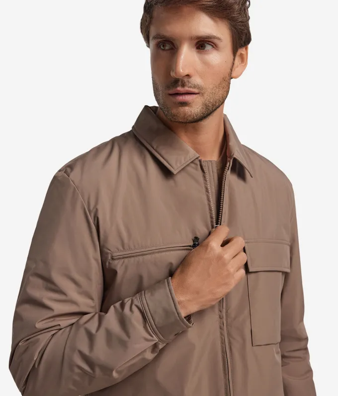Overshirt tecnico con zip