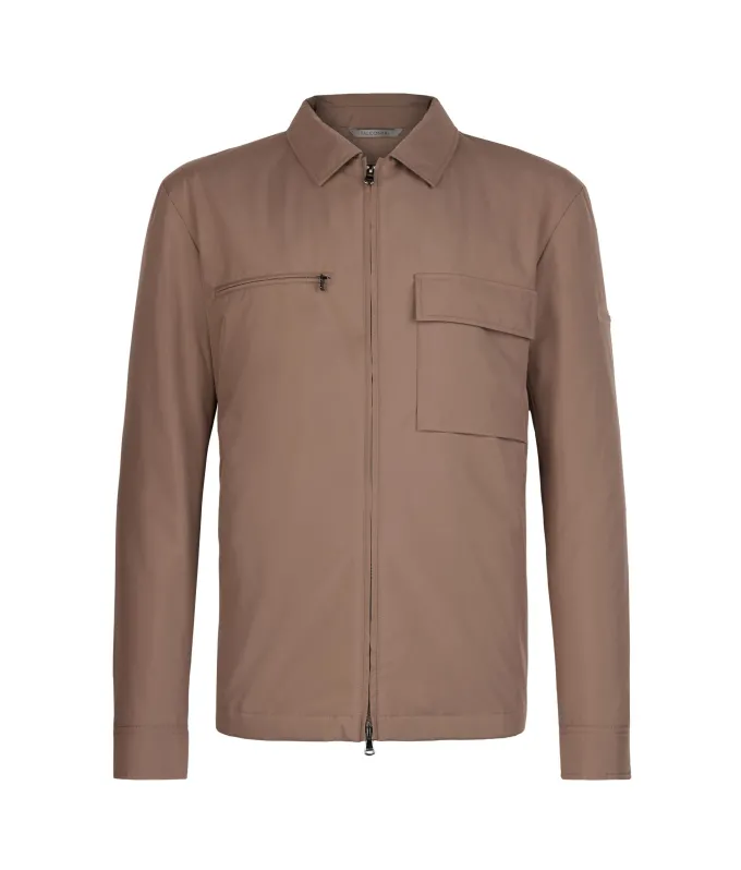 Overshirt tecnico con zip