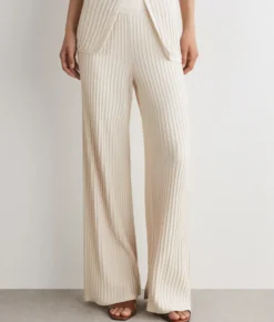 Pantalone a coste lamé