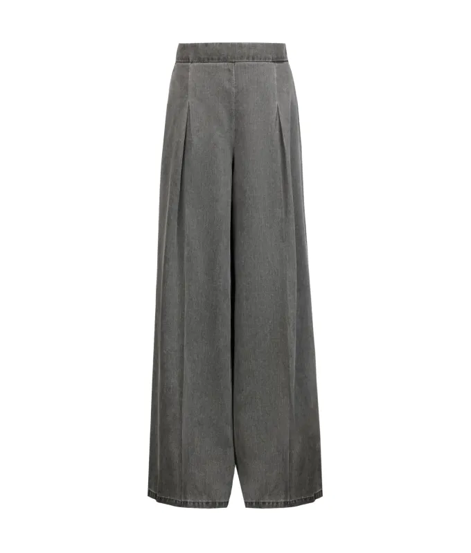 Pantalone ampio delavè