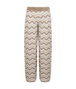 Pantalone chevron lamé