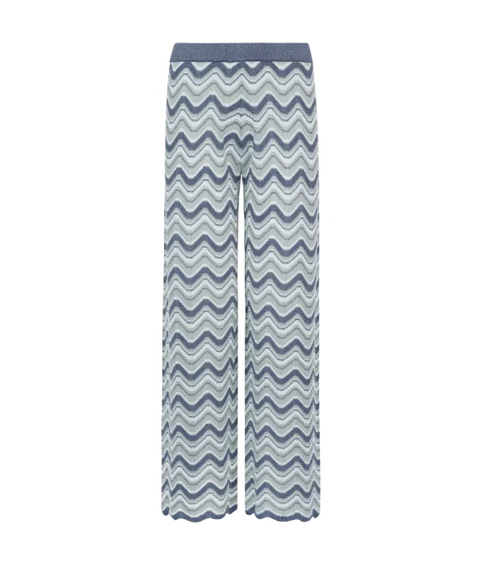 Pantalone chevron lamé