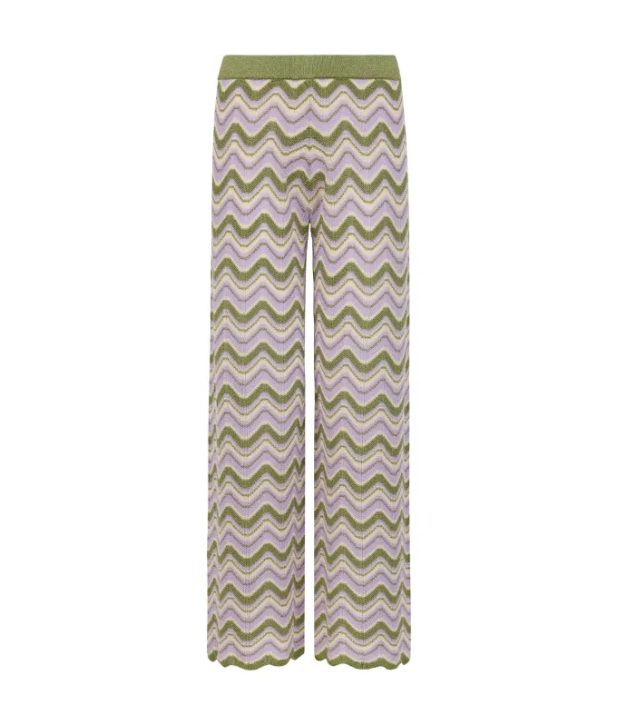 Pantalone chevron lamé