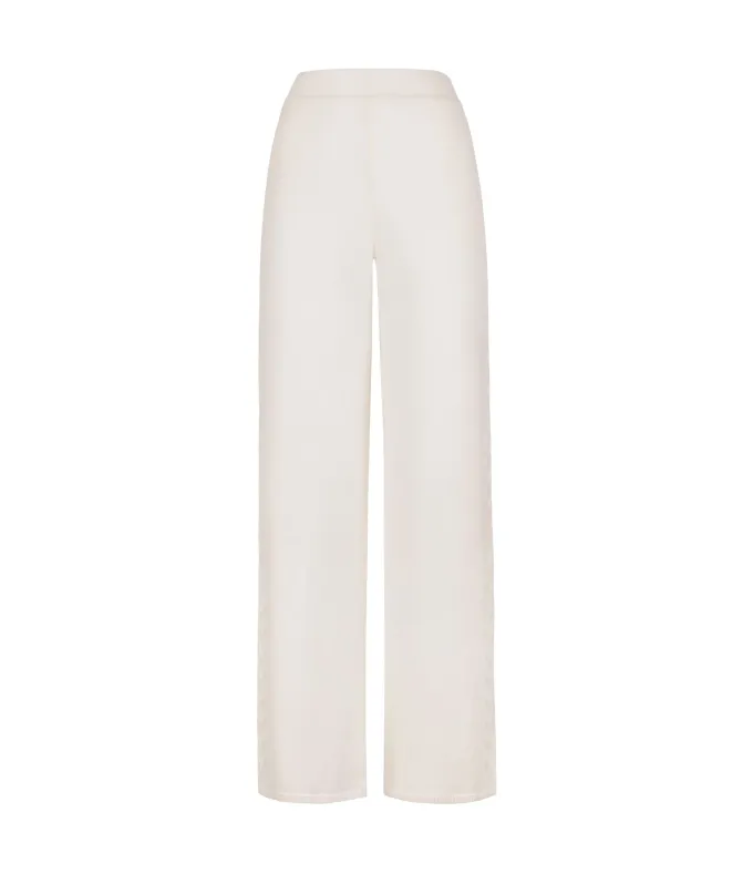 Pantalone con dettaglio trecce in Cashmere Ultrasoft